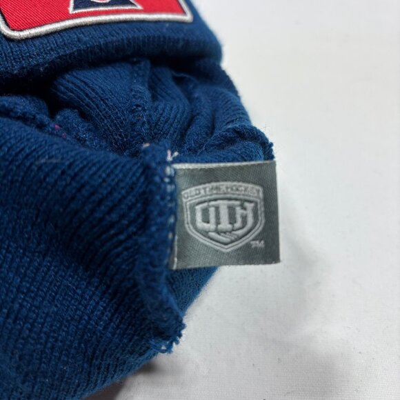 Colorado Rockies NHL Old Time Hockey Retro Knit Cuffed Pom Beanie Cap Hat - Picture 3 of 4